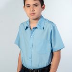 Camisa Colegial Celeste